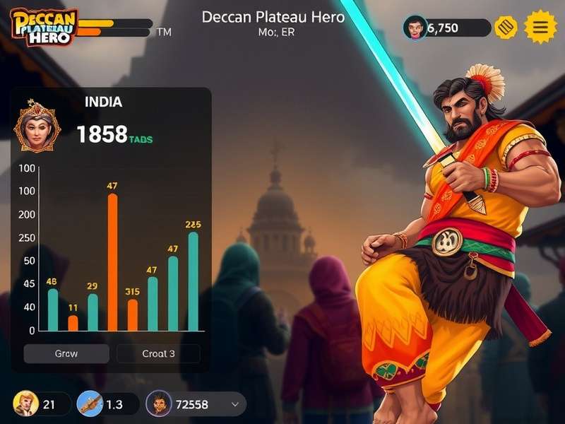 Deccan Plateau Hero gameplay screenshot showing character in ancient Indian setting